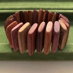 Warm Tone Tropical Wood Bracelet